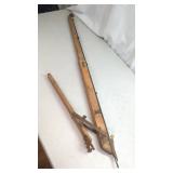 Antique Tack Driving Carpet Stretcher, Wood &...