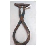 Vintage Ice Tongs, Steel, 15 inches, Rusted...