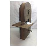 Vintage Hand-Crank Scroll Saw, Tabletop Metal...