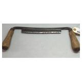 8-Inch Drawknife with Wooden Handles