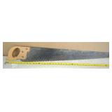 Vintage Unmarked Rip Hand Saw, 40'