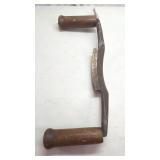 Antique Drawknife, 1887 Mark, Wooden Handles