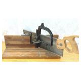 Perfection No. 554 Miter Box with Disston Saw, USA