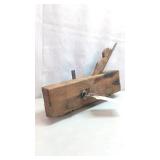 Vintage Wooden & Brass Plough Plane, Skewed Blade
