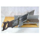Henry Disston & Sons Cast Steel Miter Box Saw, 26'