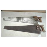 Vintage 28' Disston Keystone & 26' G.B. & Co. Saws