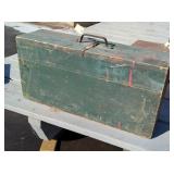 Craftsman Made Wood Tool Chest, Green