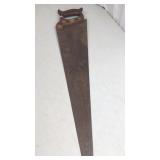 Vintage Disston USA Hand Saw, 26' Blade,...