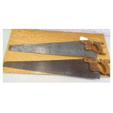 Vintage American Panel Saws 'Warranted Superior'