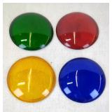 Vintage Glass Signal Lenses, 4 Colors, Approx....
