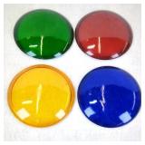 Vintage Glass Signal Lenses, 4 Colors, Approx....