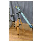 Vintage  60mm Refractor Telescope with Wooden...