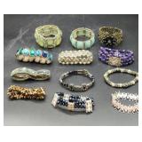 Assorted 12-Piece Fashion Bracelet Lot ï¿½ Faux...