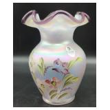 Fenton Handcrafted Art Glass Vase, Floral...