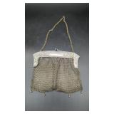 Antique German Silver Chainmail Mesh Purse,...