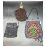 Vintage Beaded Handbags, Floral & Fringe...