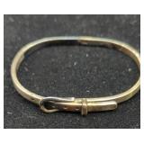 Buckle Bracelet, Hinged, 'MEXICO CI'.925, 17.4g