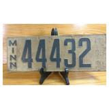 Minnesota 1912-1914 Embossed License Plate...