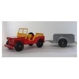 Marx Willys Jeep wTrailer