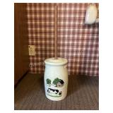 Ceramic Butter Churn, 31" tall
