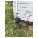 Iron Planter & Snail Sprinkler