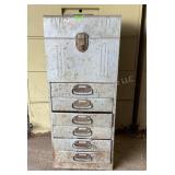 Metal Cabinet & Contents