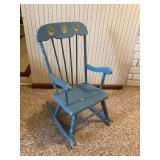Vintage Childï¿½s Rocker, 13x19x26" tall