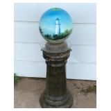 Handpainted Gazing Ball, 33"x12"