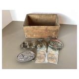 Box of Tractor & Agricultural Buckles