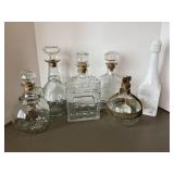6 Decanter Bottles