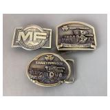 3 Massey Ferguson Belt Buckles, like new