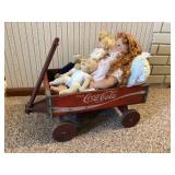 Coca-Cola Crate Wagon of Dolls