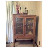 Antique Cabinet & Contents