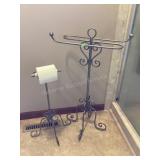 Metal Bathroom Towel Rack & TP Holder