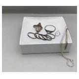 Sterling Rings, Necklace & Pendant