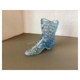Fenton Blue Handpainted Boot