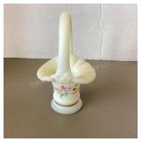 Fenton Signed Miniature Basket with label