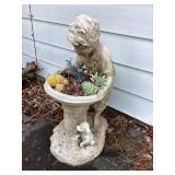 Resin Planter, 35" tall