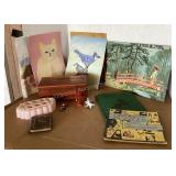 Vintage Paint-By-Number, Jewelry Box & More