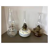 3 Oil Lamps