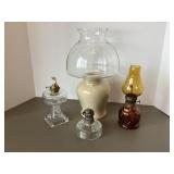 Cape Cod Candle Holder & Small Oil Lamps