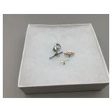 10K Dow Service Pin & Earring