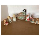 Christmas HOMCO Figurines & Covered Goose