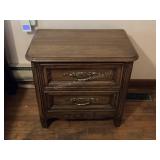 2 drawer night stand, 28" x 17ï¿½ x 24.5ï¿½t