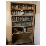 Shelf, Canning Jars & Contents
