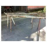 Steel Sawhorses, appx. 67x23x31" tall