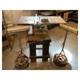Craftsman table saw & roller stands