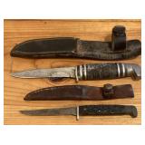 6 1/4 & 7 1/2" Knives with Sheaths