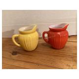 Orange & Yellow Vintage Creamers