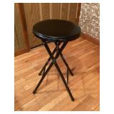 Folding Black Stool